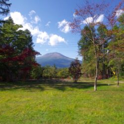 お庭からの浅間山
