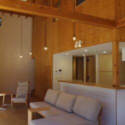 バーカウンターのようなキッチン・・・